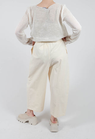 Easy Crinkle Trousers in Sasso
