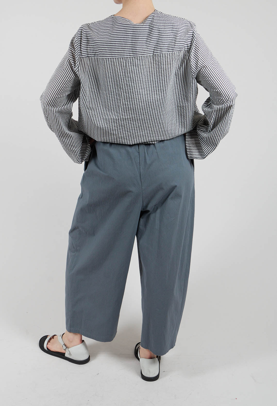 Easy Crinkle Trousers in Shadow