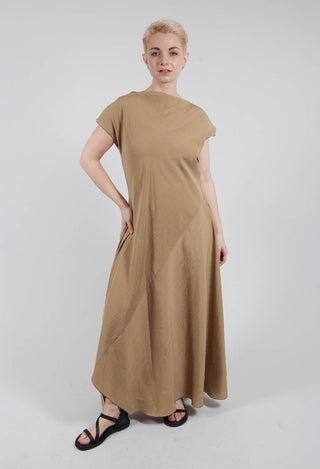 Edal Dress in Khaki Sand