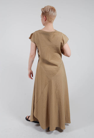Edal Dress in Khaki Sand