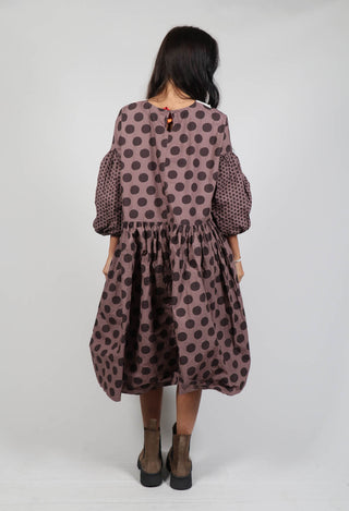 Edina Dress in Dark Mauve