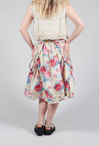 Ekin Skirt in Vanilla Flower