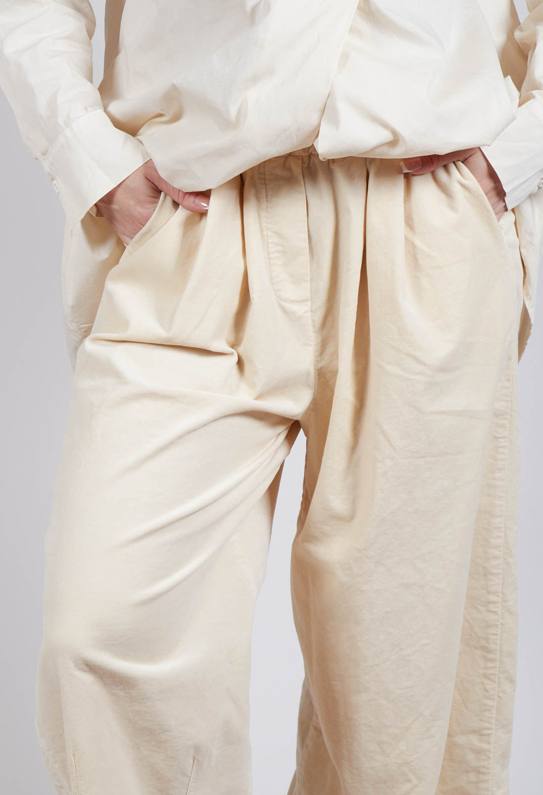 Elasticated Culottes in Cream