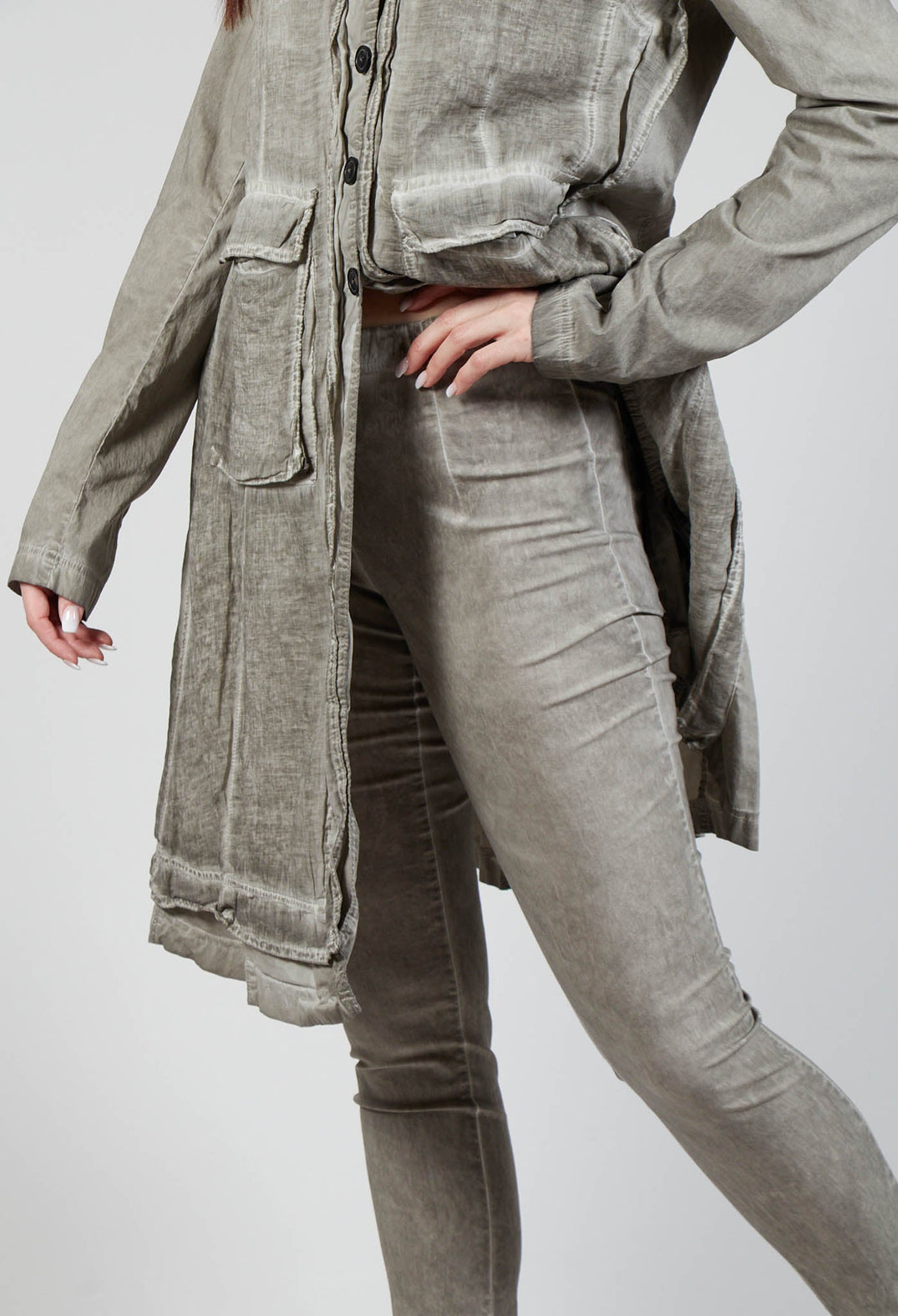 Elasticated Pants in Hay Cloud