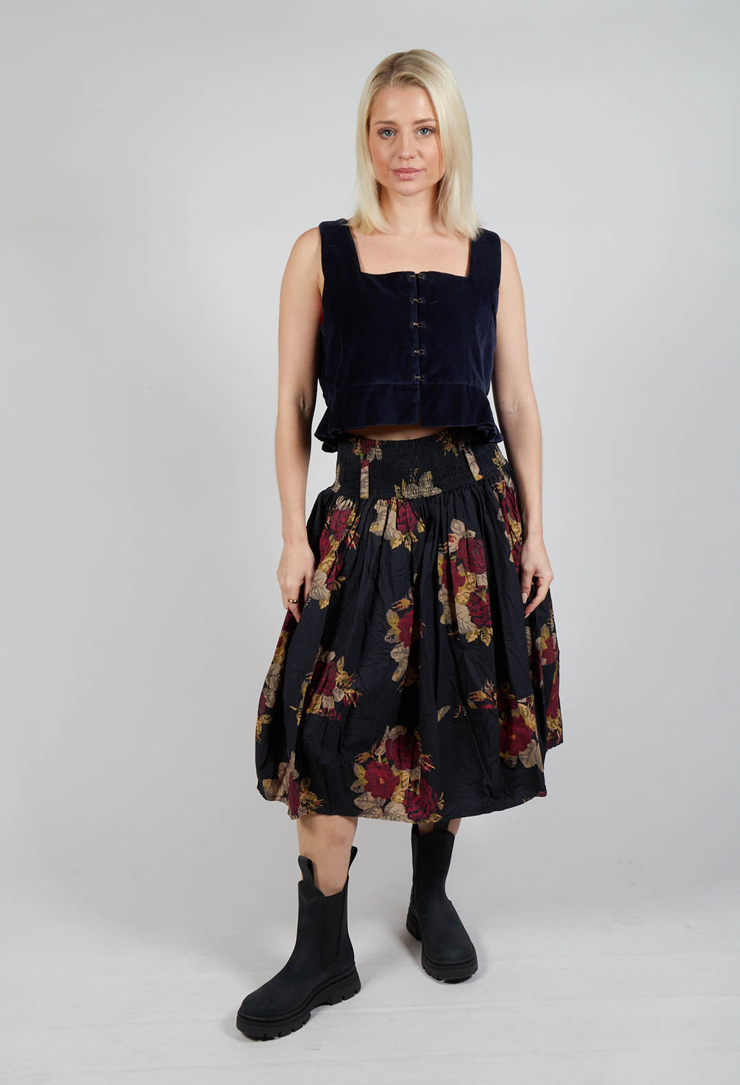 Eljana Top in Midnight Blue