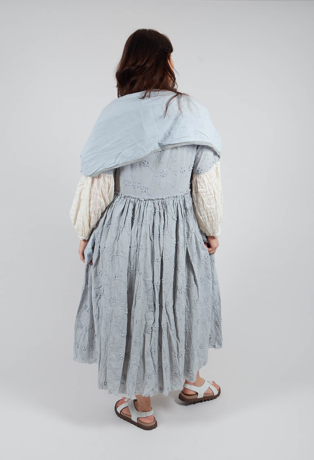 Emona Dress in Broderie Bleu