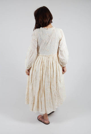 Emona Dress in Broderie Ecru
