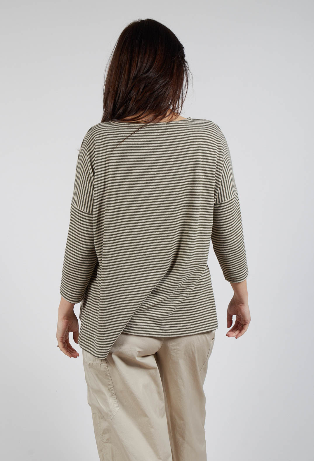 Emotiva Jumper in Alga Stripe