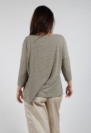 Emotiva Jumper in Alga Stripe