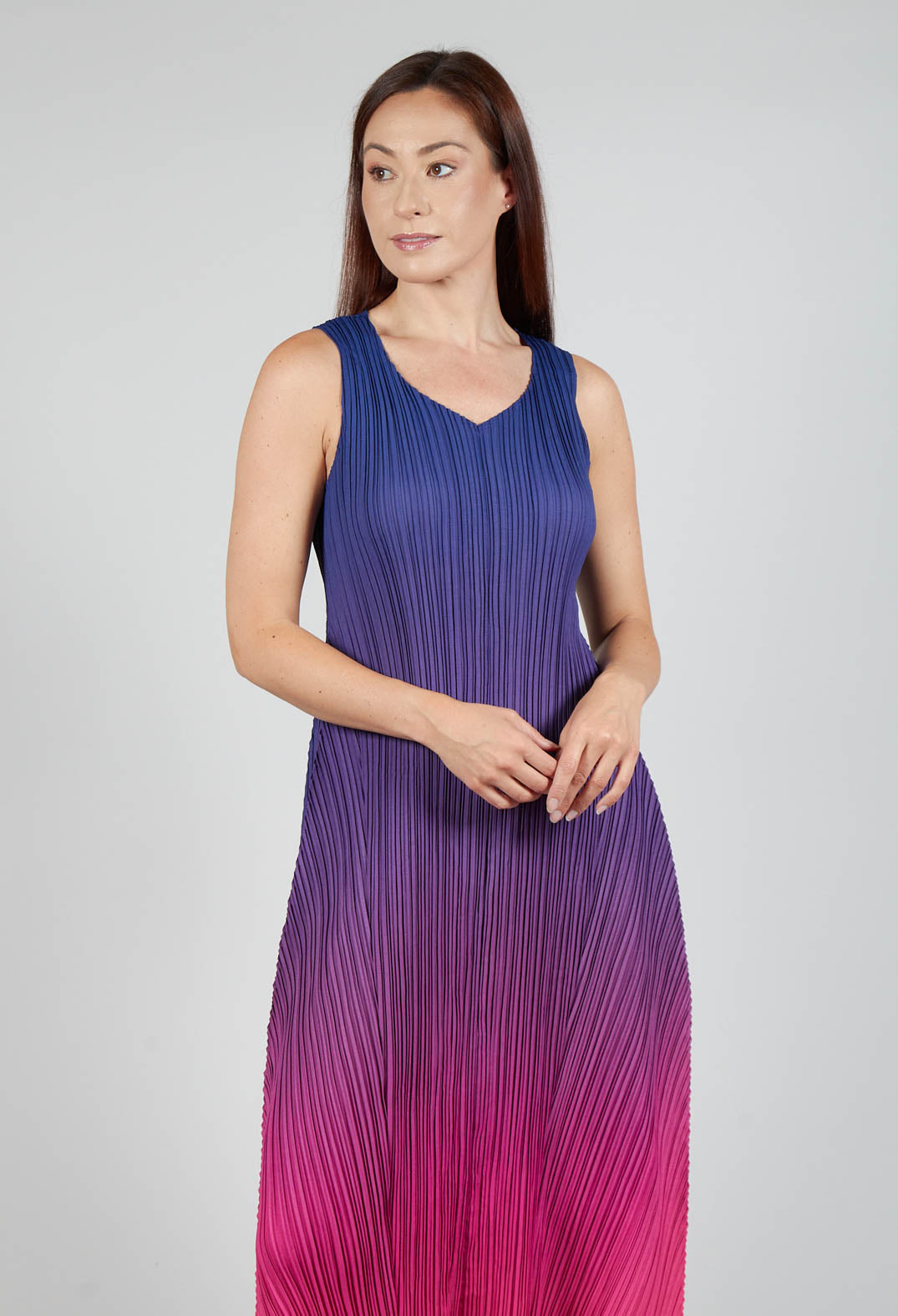 Estrella Dress in Lapiz and Barbie
