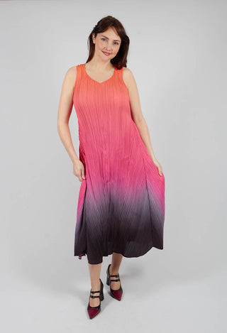 Estrella Dress in Tangerine Pink Glow