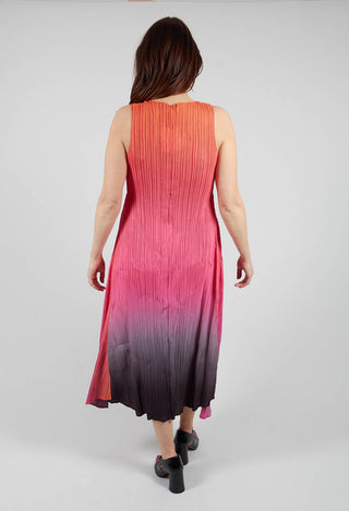 Estrella Dress in Tangerine Pink Glow