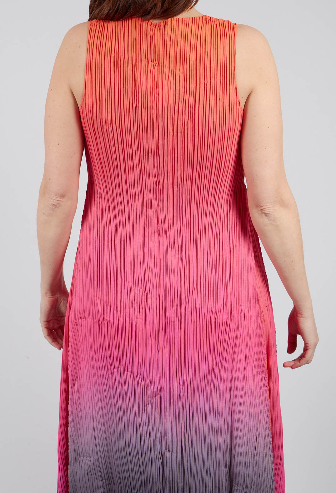 Estrella Dress in Tangerine Pink Glow