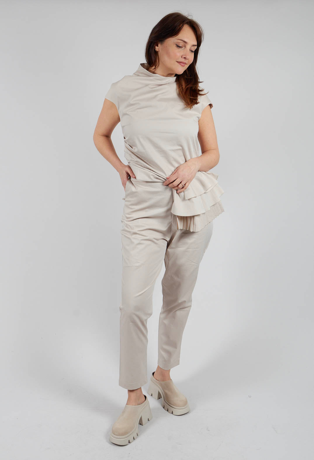 Evita Trouser in Beige