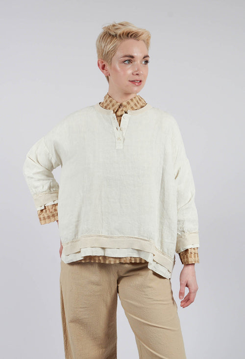 Faux Layer Top in Chalk
