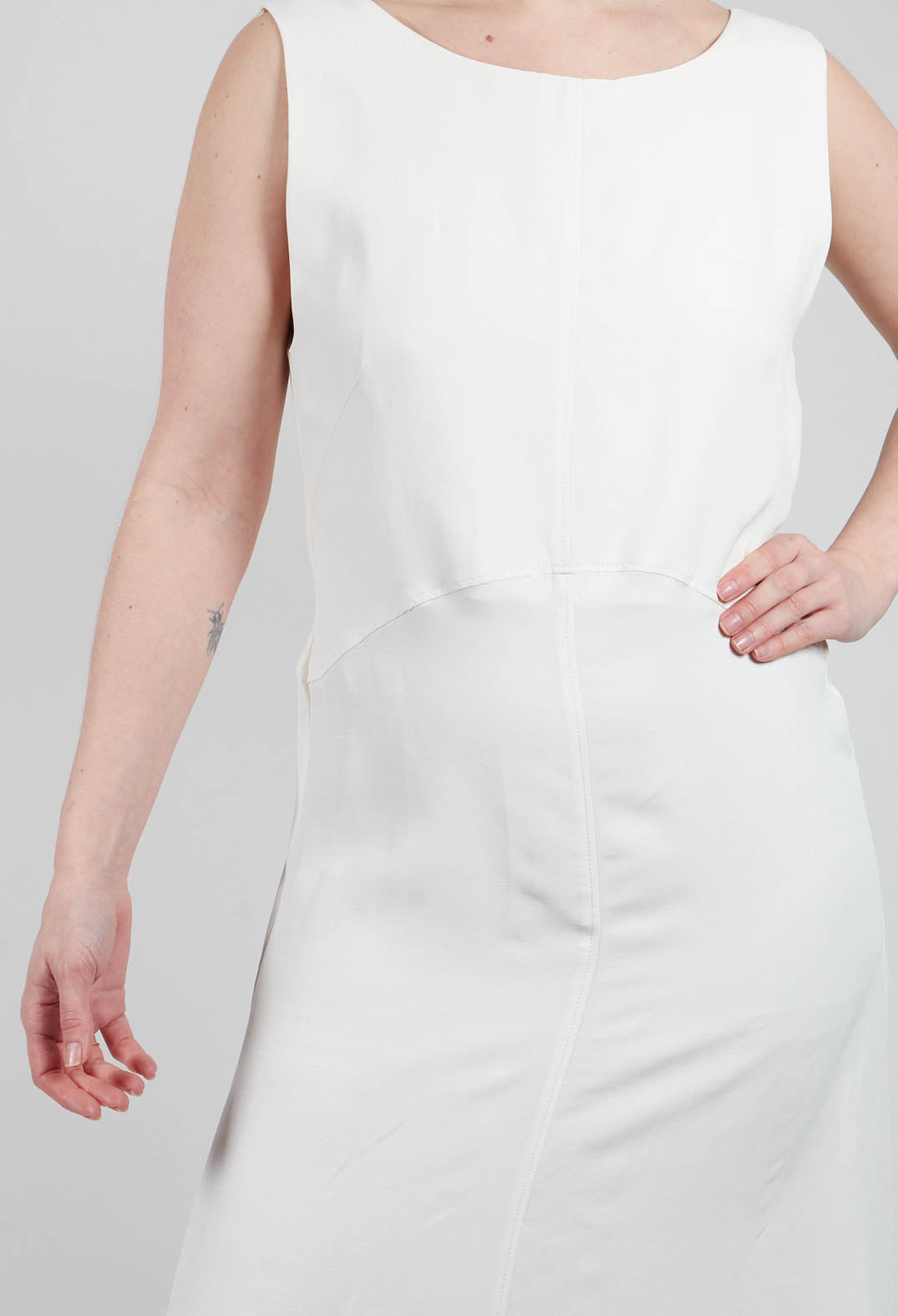 Fedra Flared Dress in Sea Salt