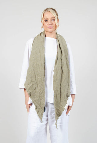 Felted Triangle Scarf SW in Olive