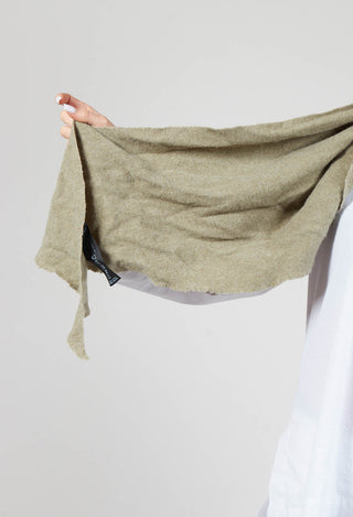 Felted Triangle Scarf SW in Olive