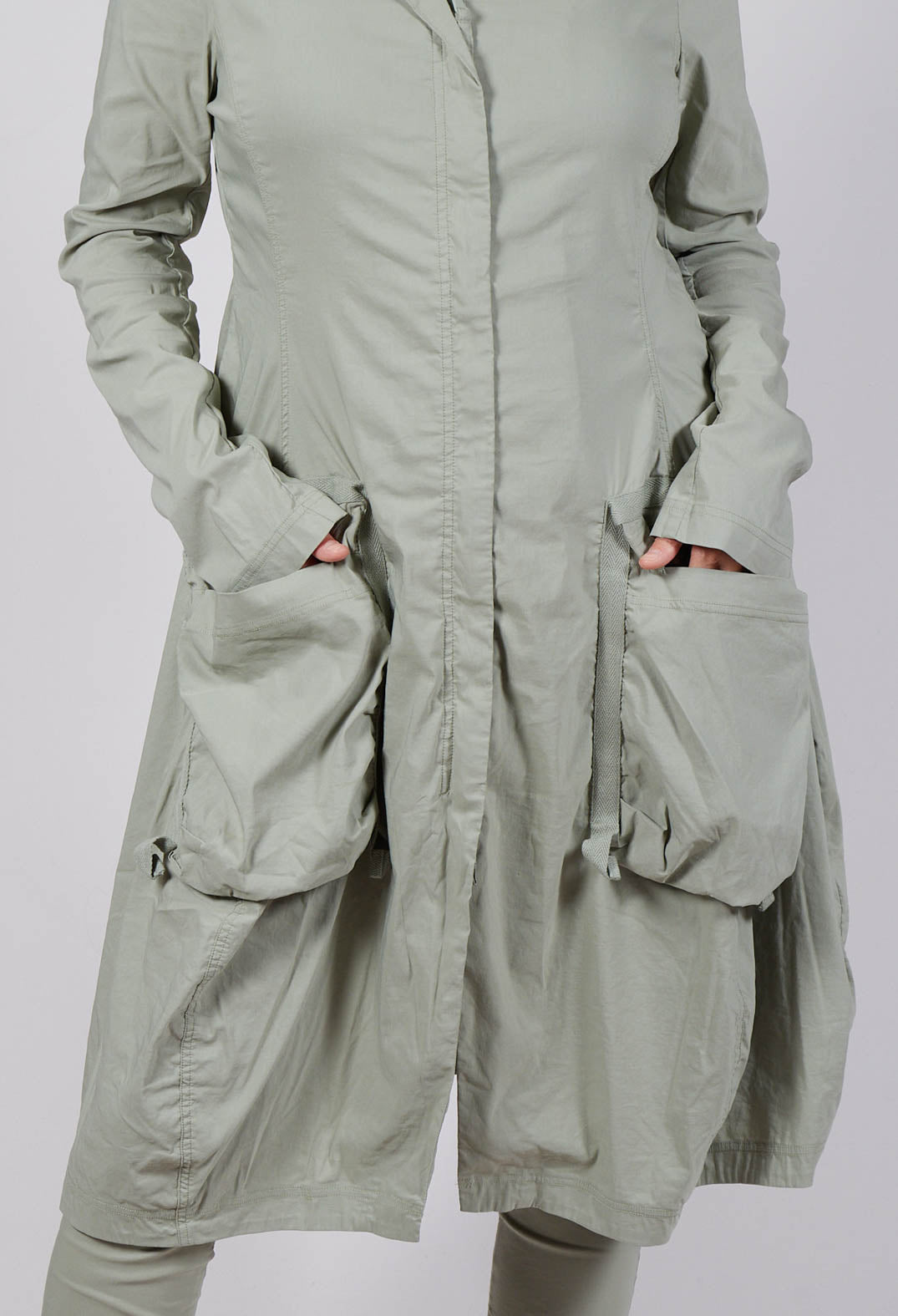 Fitted Coat with Cargo Pockets in Defender