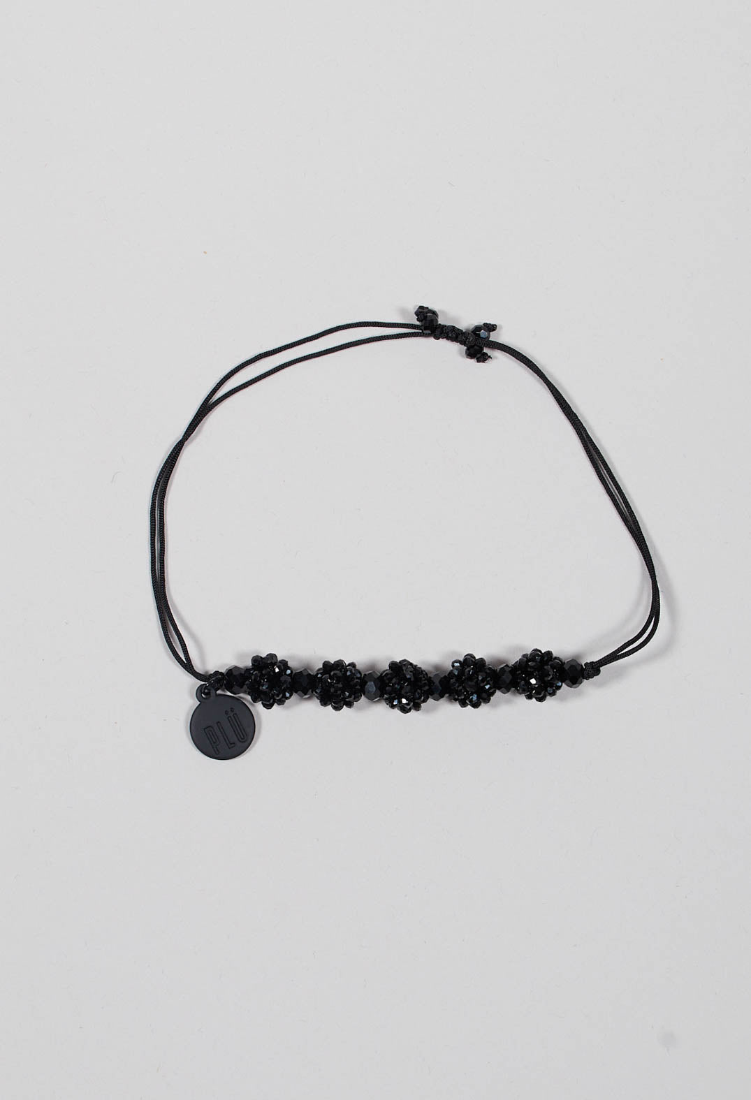 Five Beaded Marble Bracelet in Black