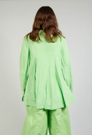 Flared Hem Tailored Jacket in Lime