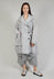 Floral Overcoat in C.Coal 10% Cloud