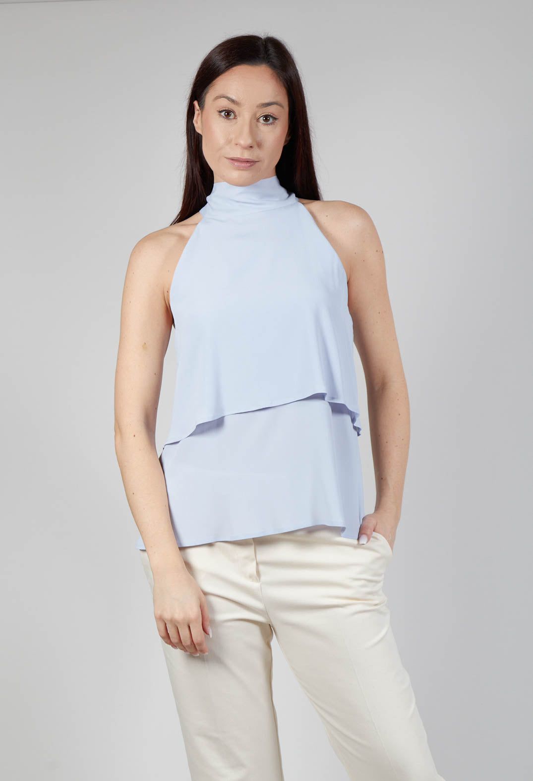 Flounce Top in Hokusay Blue