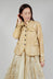 Flower Print Jacket in Wax Cloud