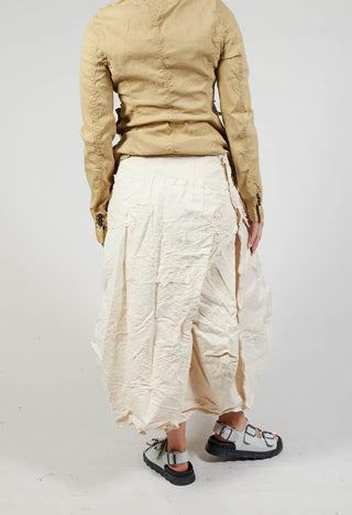 Flower Print Textured Skirt in Nessel