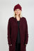 Fold Over Beanie in Merlot
