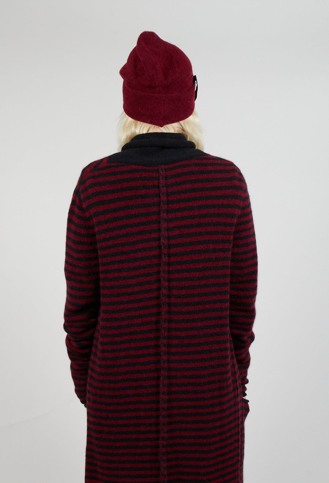 Fold Over Beanie in Merlot