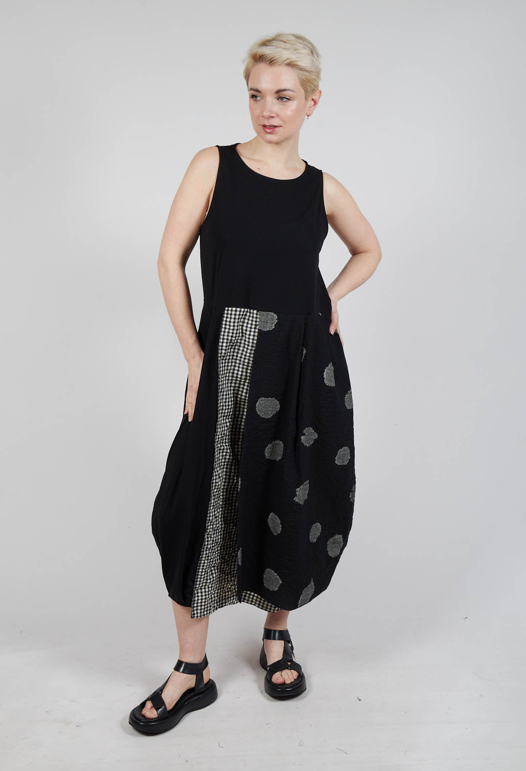 Folle Dress in Nero