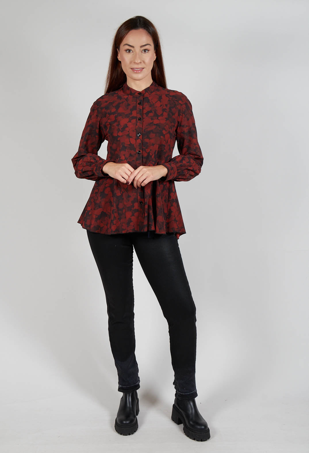 Fortunate Shirt in Red Floral