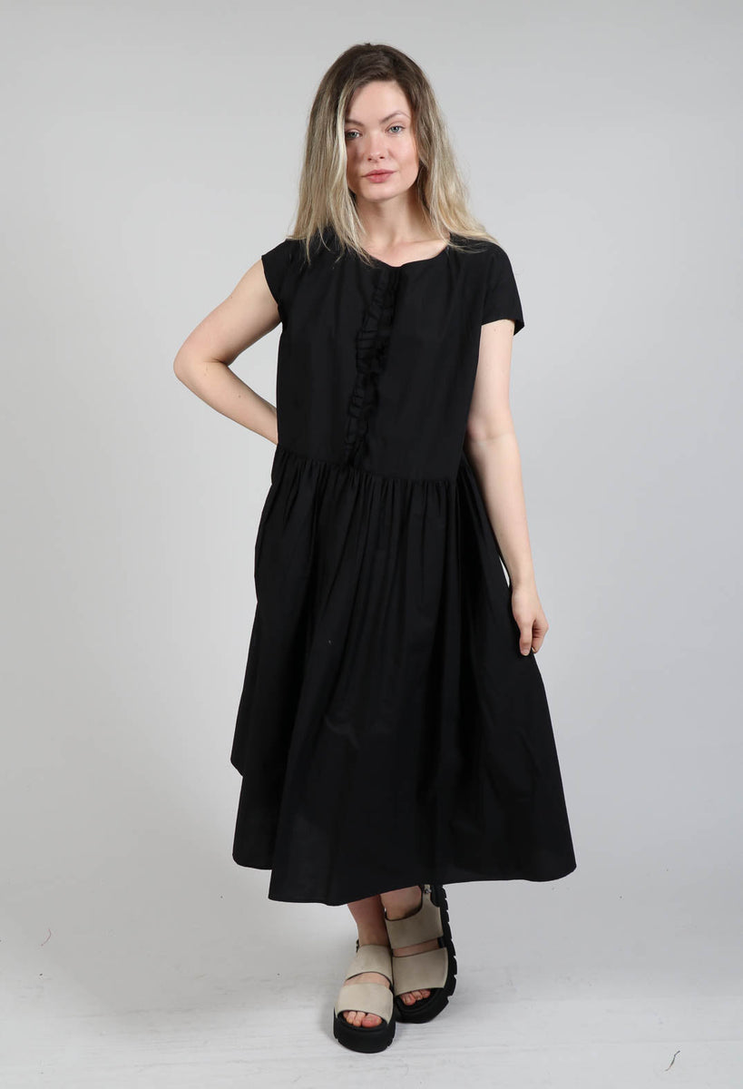Frill Dress in Black – Olivia May
