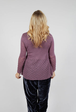 Frill Top Key Jumper in Heather