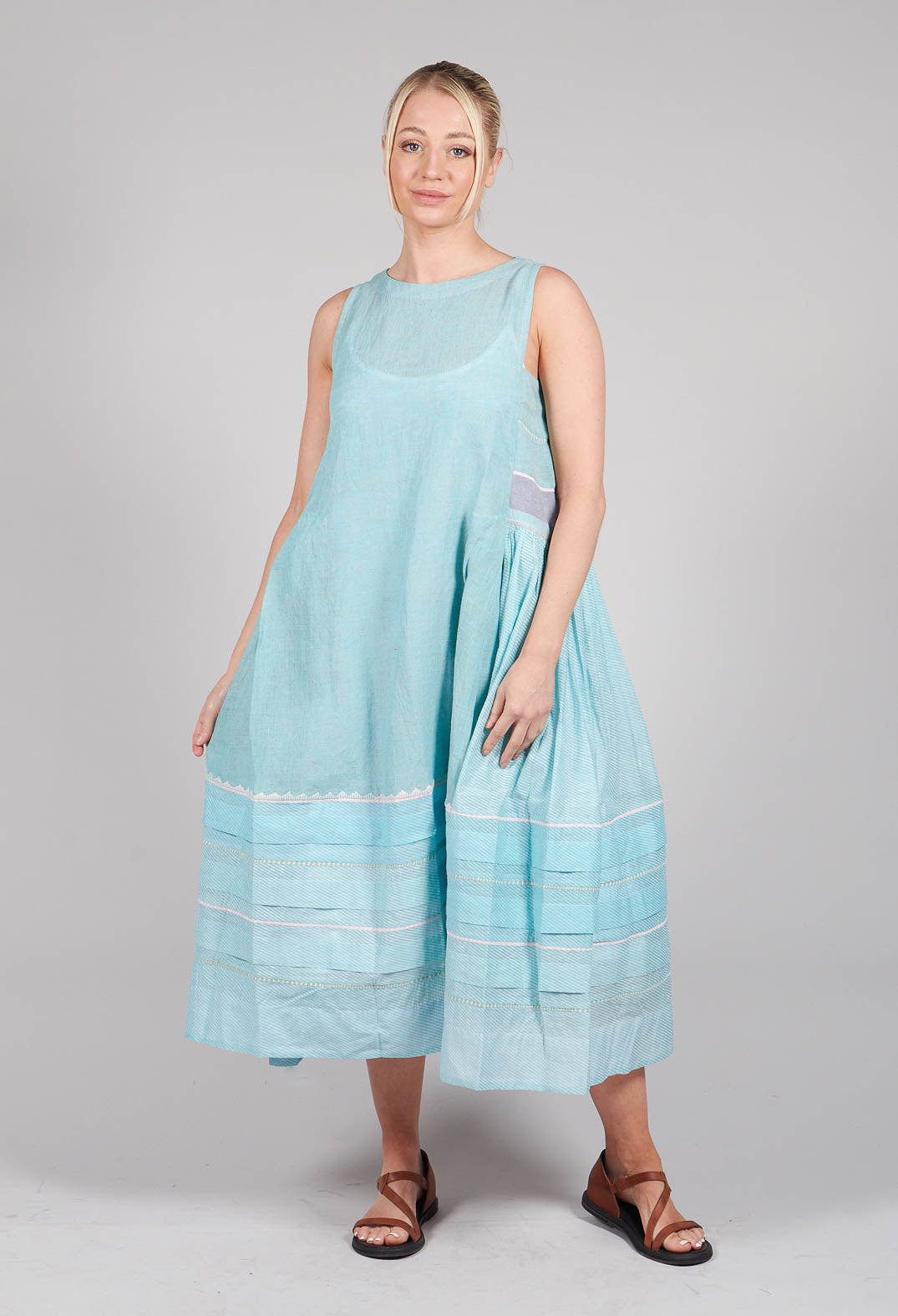 Fyodor Dress in Chalky Blue