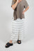 Stretch Loose Fit Trousers in Oatmeal Stripe
