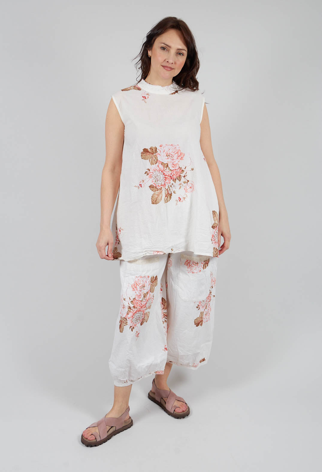 Gabin Tunic in Cotton Fleurs