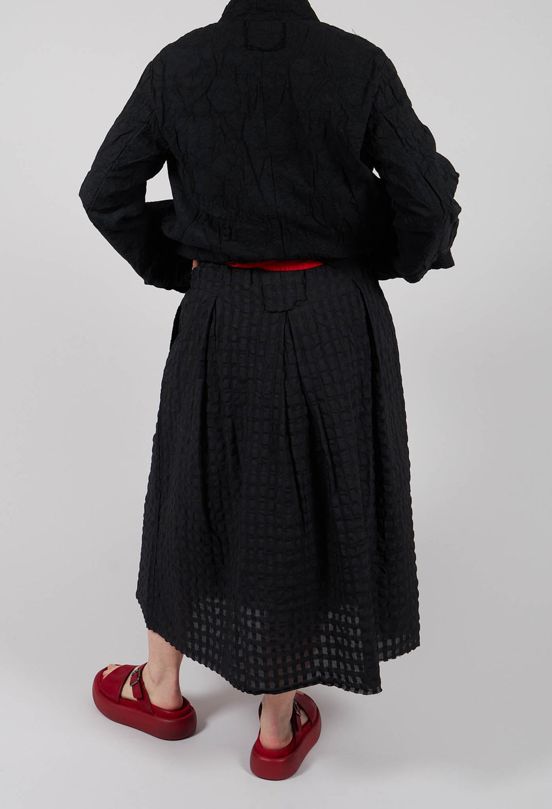 Gathered Skirt in Black