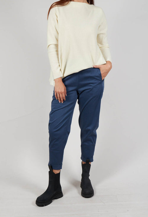 Geisha Long Trousers in Dark Night