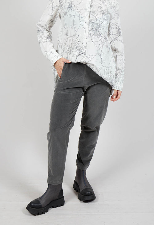 Geishan Long Trousers in Anthra