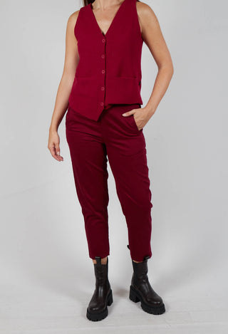 Geishan Trousers in Scarlet