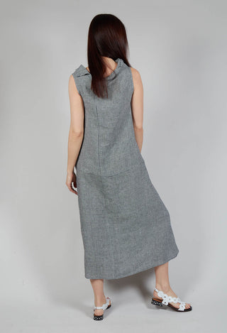 Gingham Linen Dress in Giava