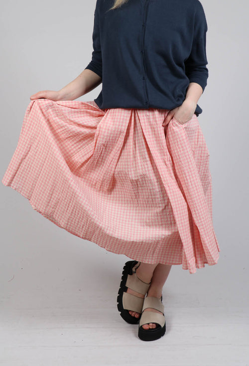 Gingham Skirt in Pink