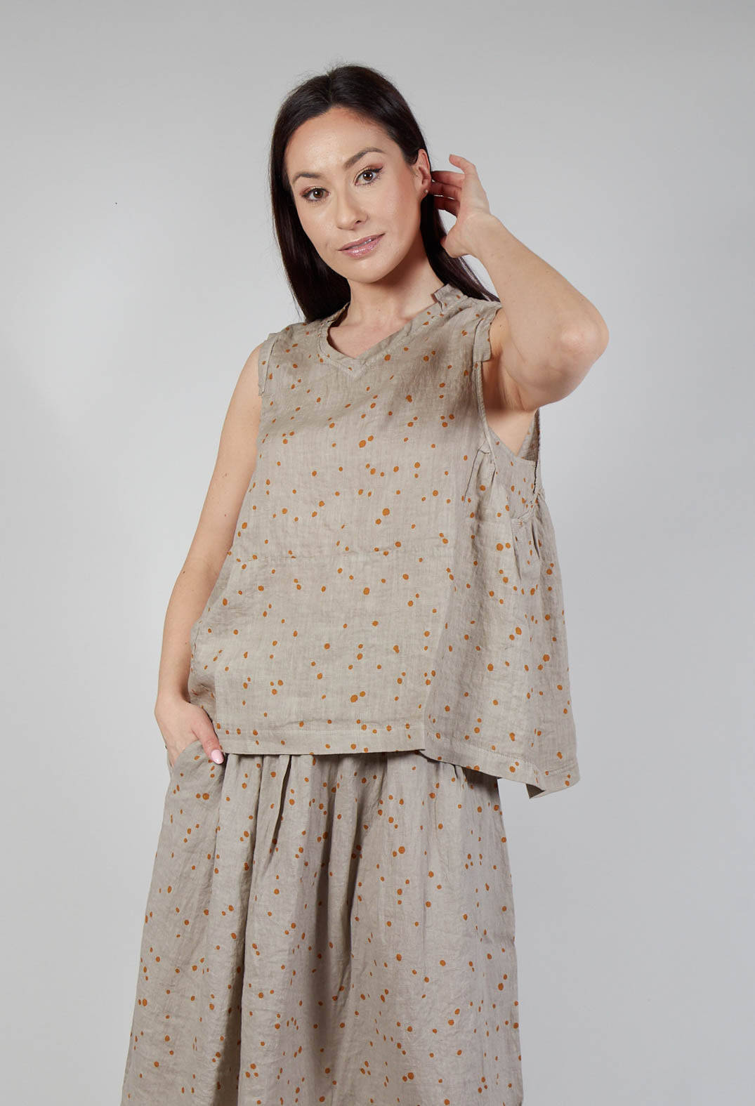Giove Ls Shirt In Ambra