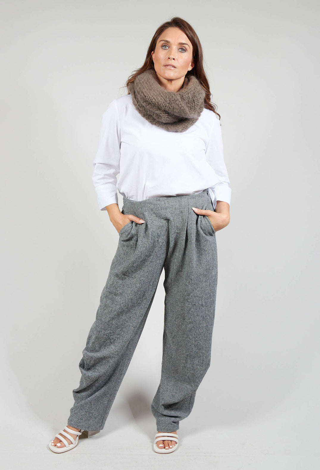 Chunky Woollen Snood in Ficelle