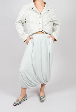 Long Bubble Skirt in Mint
