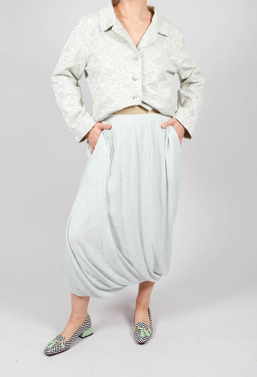 Long Bubble Skirt in Mint
