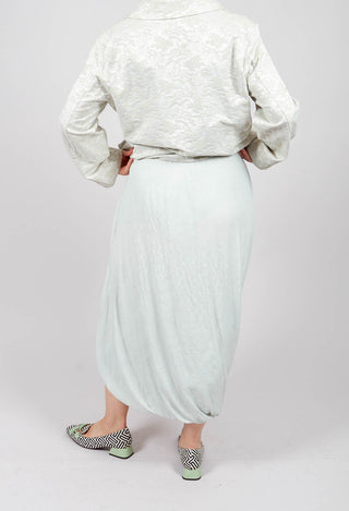 Long Bubble Skirt in Mint
