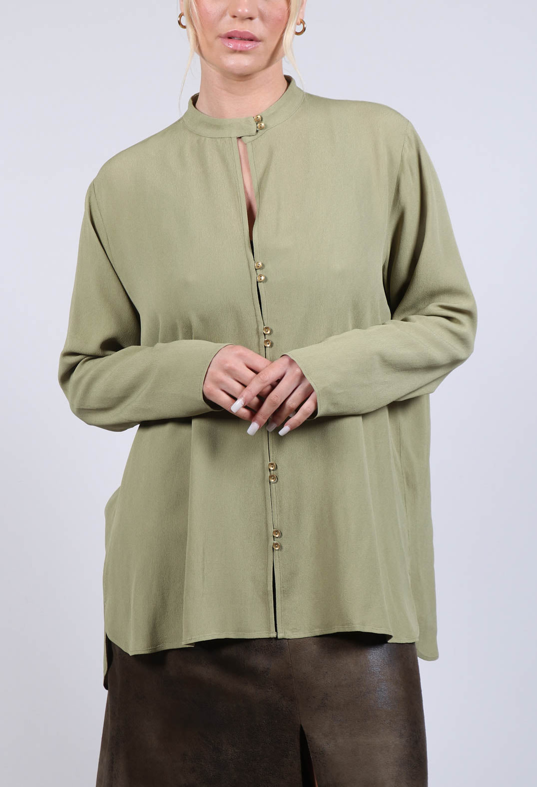 Hacking Blouse in Green